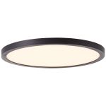 Brilliant Tuco Plafondlamp Kunststof Zwart Wit 16W 2100lm - 827 Zeer Warm Wit | 250mm