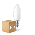 Voordeelpak 10x Philips Corepro LED Kaars E14 Mat 6.5W 806lm - 827 Zeer Warm Wit | Vervangt 60W