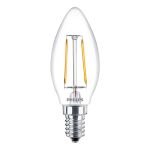 Philips Corepro LED Kaars E14 Filament Helder 2W 250lm – 827 – Zeer Warm Wit | Vervangt 25W