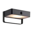 Nordlux Saulio Wandlamp Aluminium Zwart 4.45W 370lm - 830 Warm Wit | IP44 - Solar