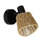 Eglo Wandlamp Keelby Staal Zwart | IP20 - Geschikt voor 1x E14