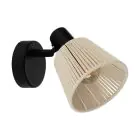 Eglo Wandlamp Seagard Staal Zwart | IP20 - Geschikt voor 1x E14